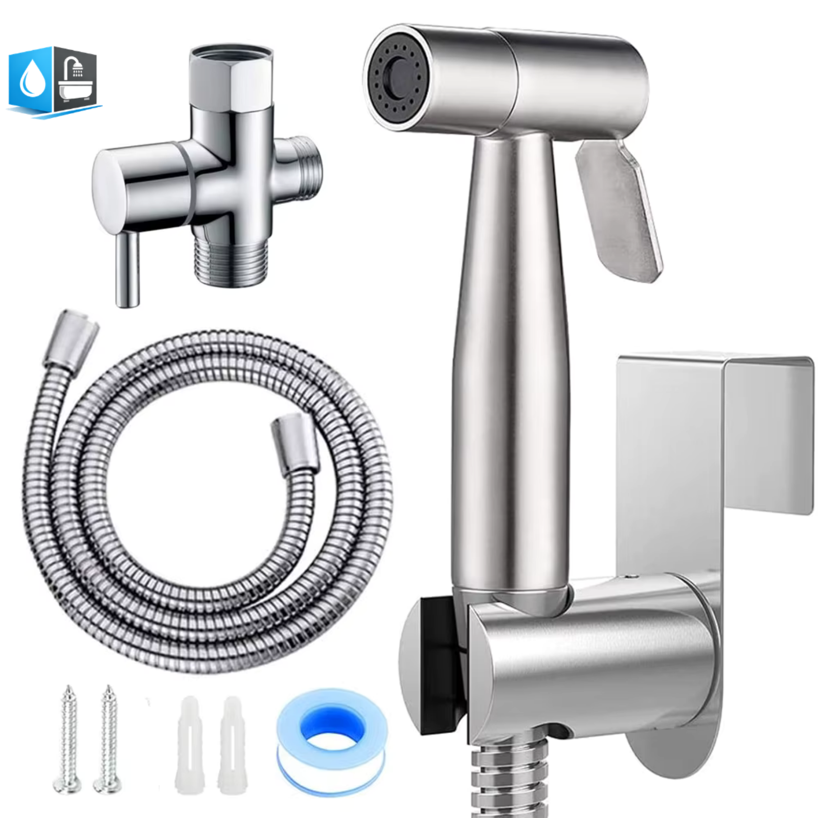 Douchette WC - Kit Complet en Inox