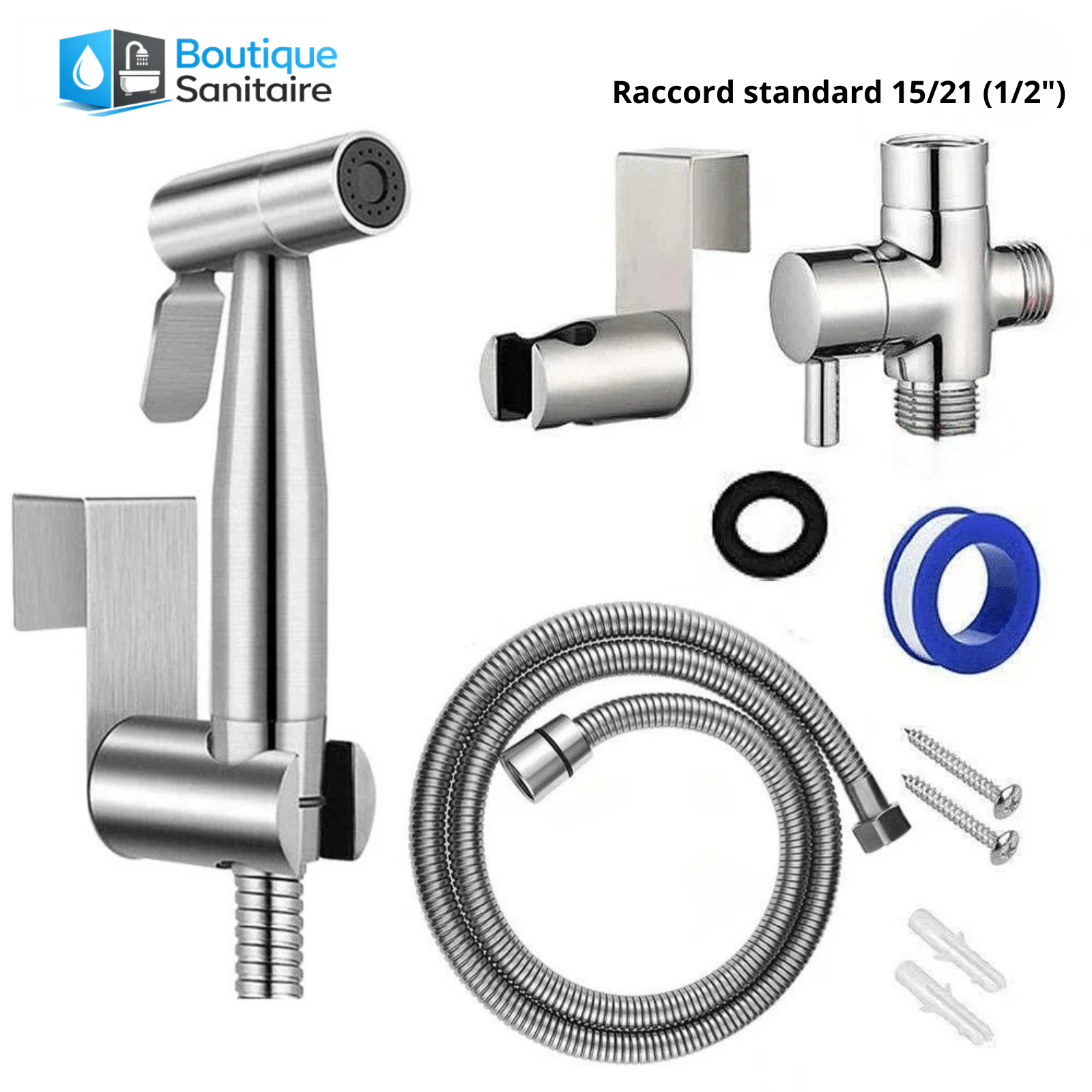 Douchette WC - Kit Complet en Inox